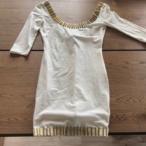 White mini dress